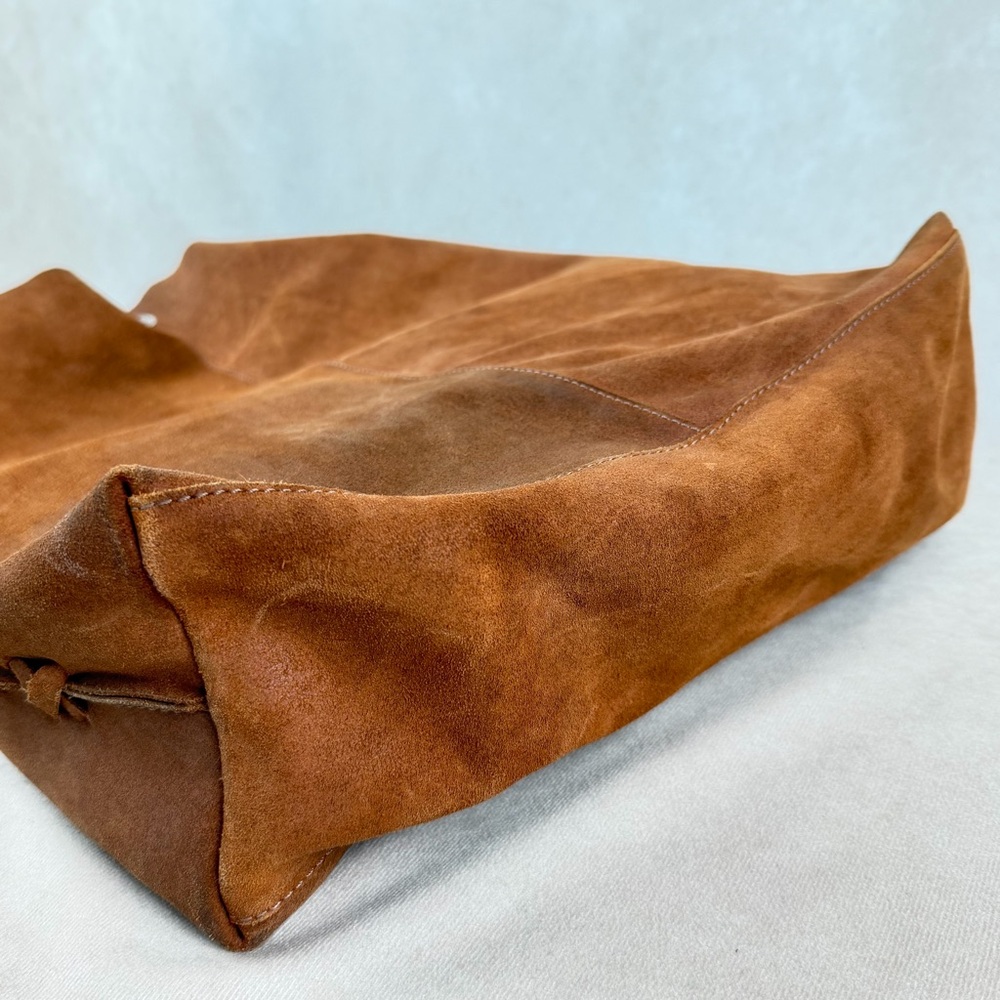 Gianni Notaro Genuine Leather Suede Tote Bag w/ Pouch | Made in Italy - Picture 9 of 16